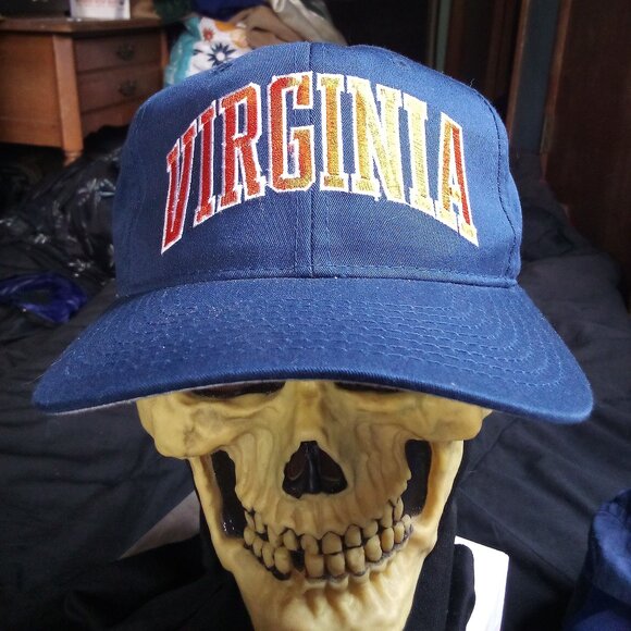 Vintage STARTER Arch Virginia Cavaliers Snap Hat Cap - Picture 1 of 7